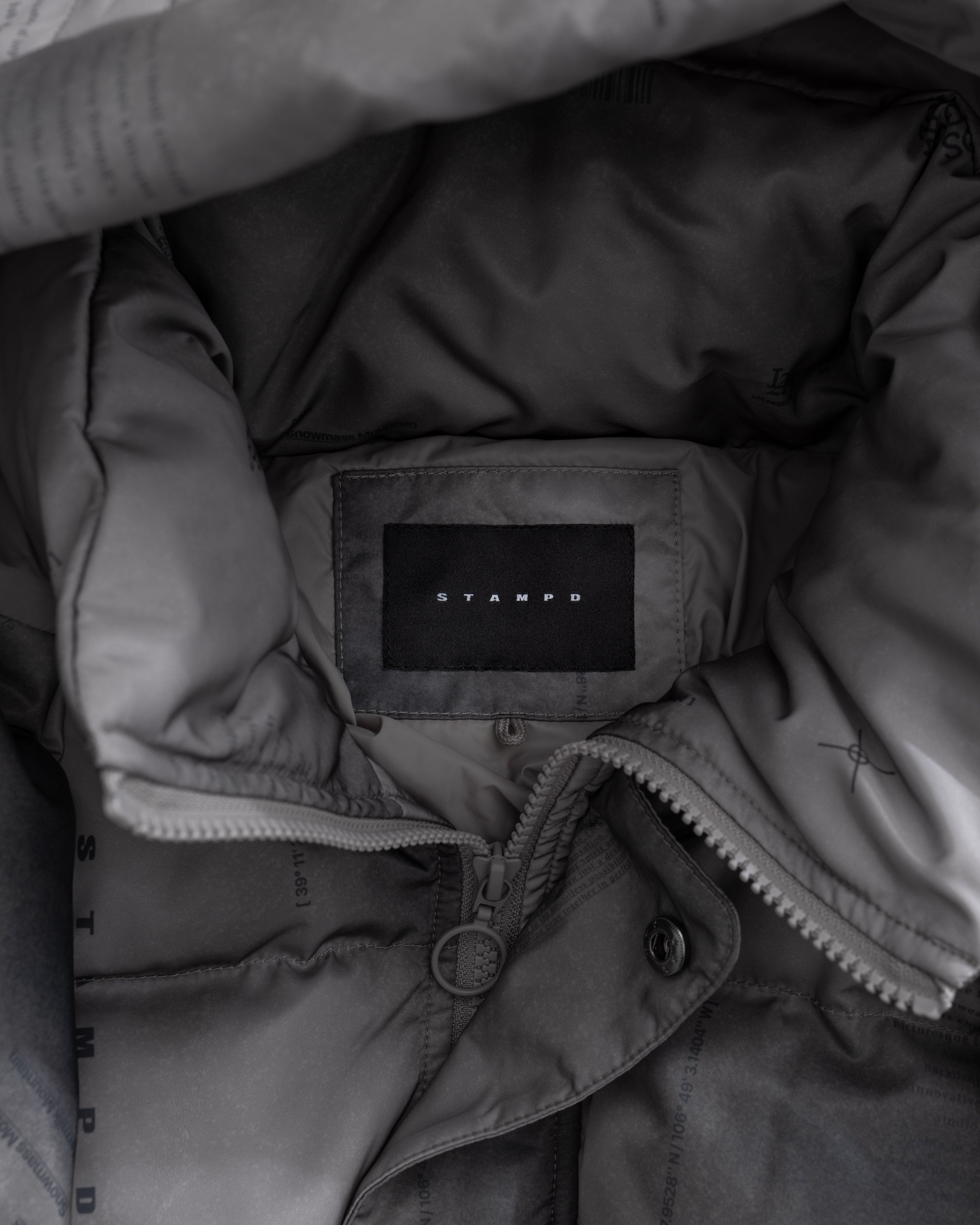 Ice Print Cropped Puffer