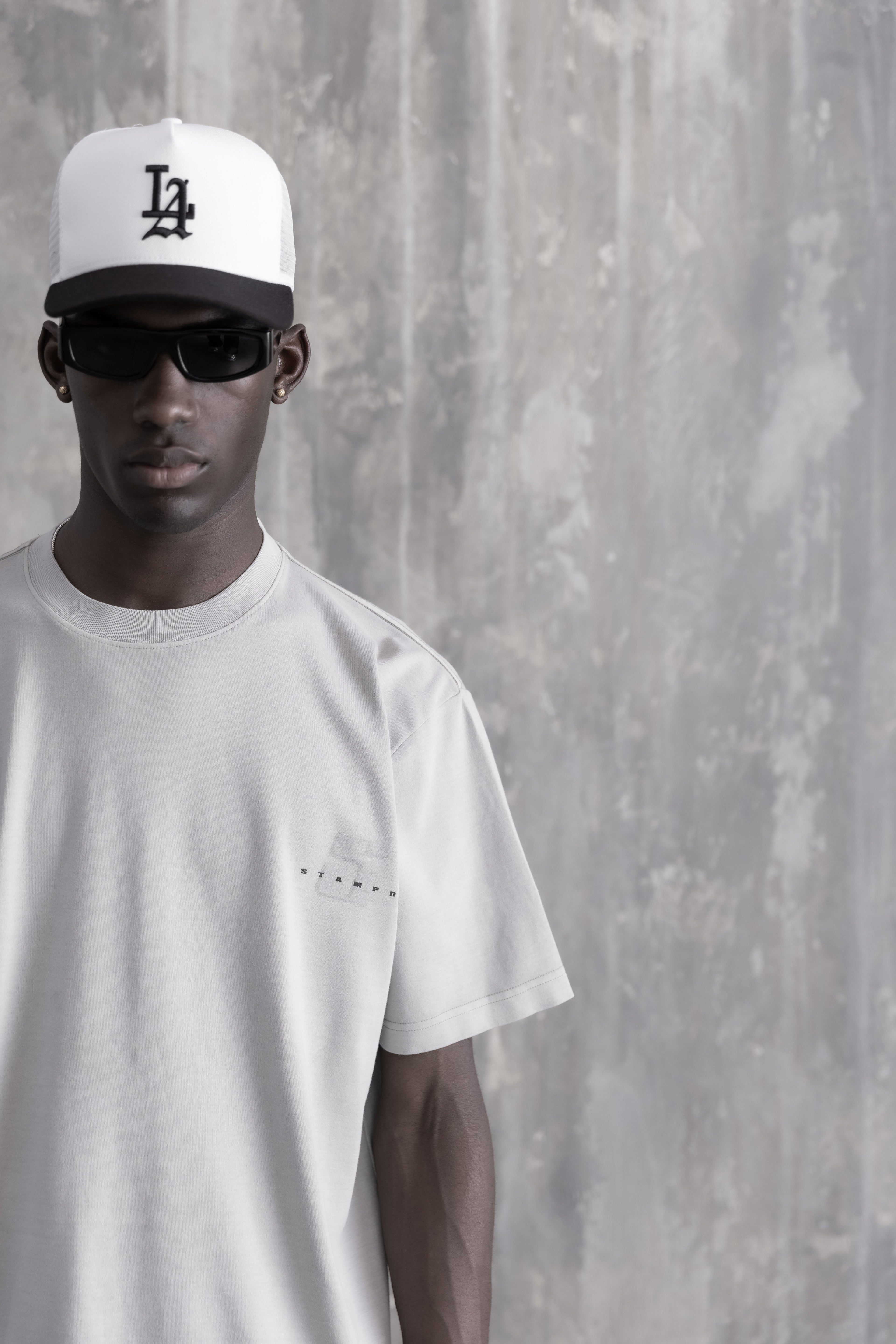 Cement Transit Relaxed Tee - Vintage Washed