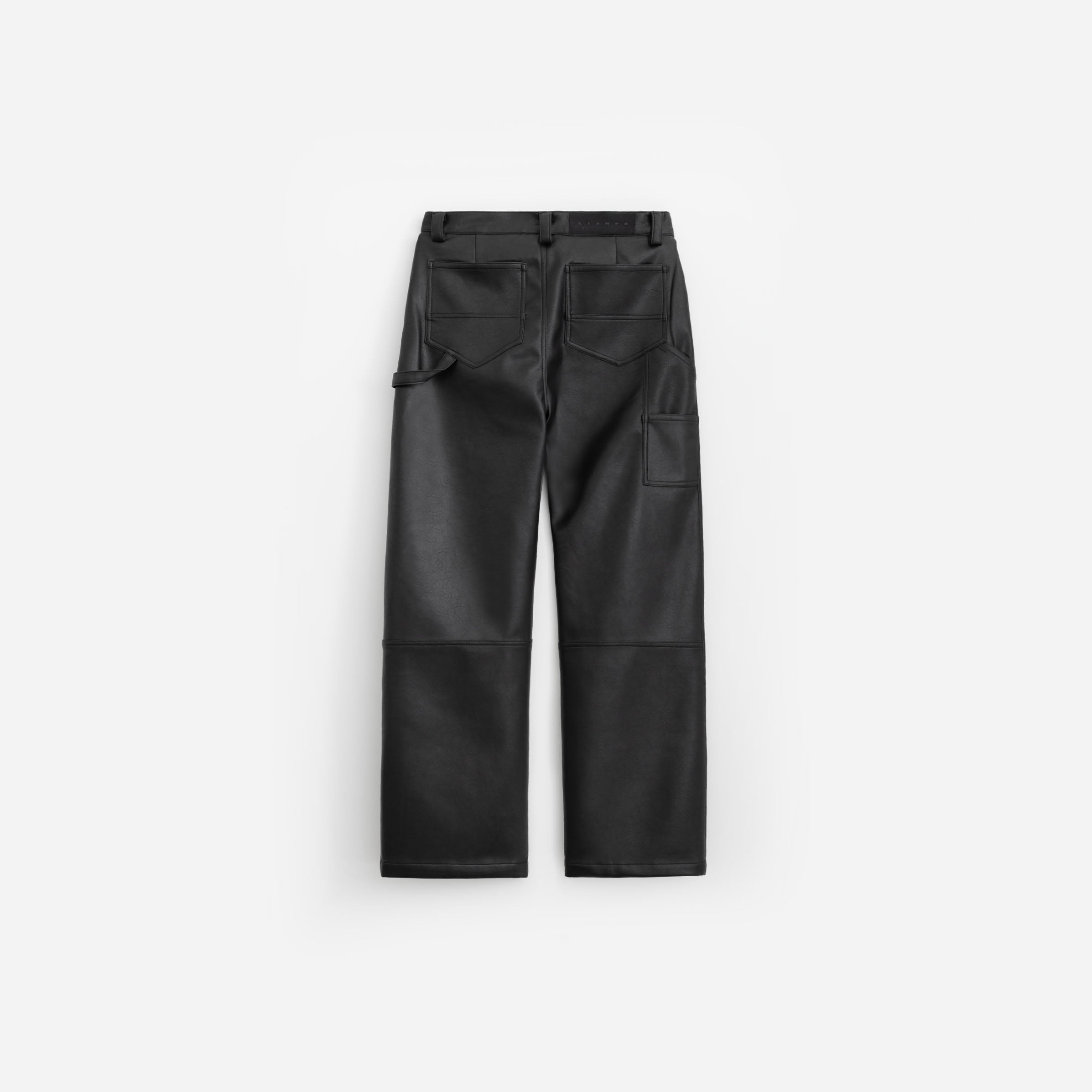 Faux Leather Carpenter Pant