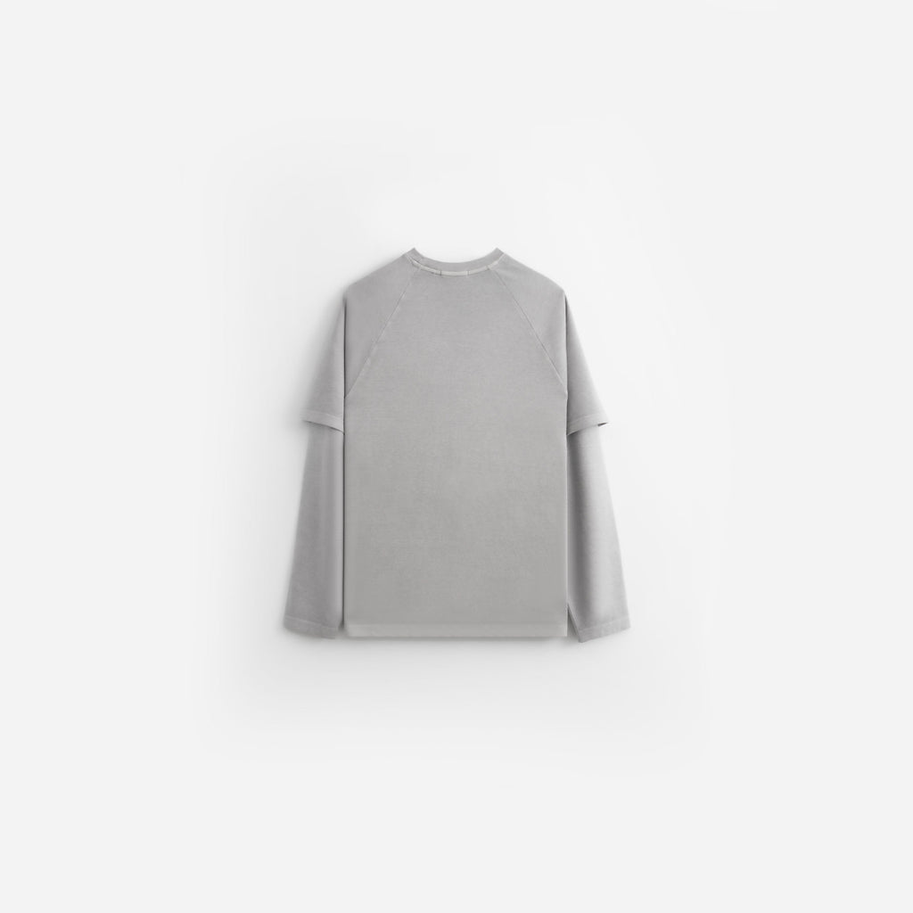 Double Layer LS Relaxed Tee - Vintage Washed